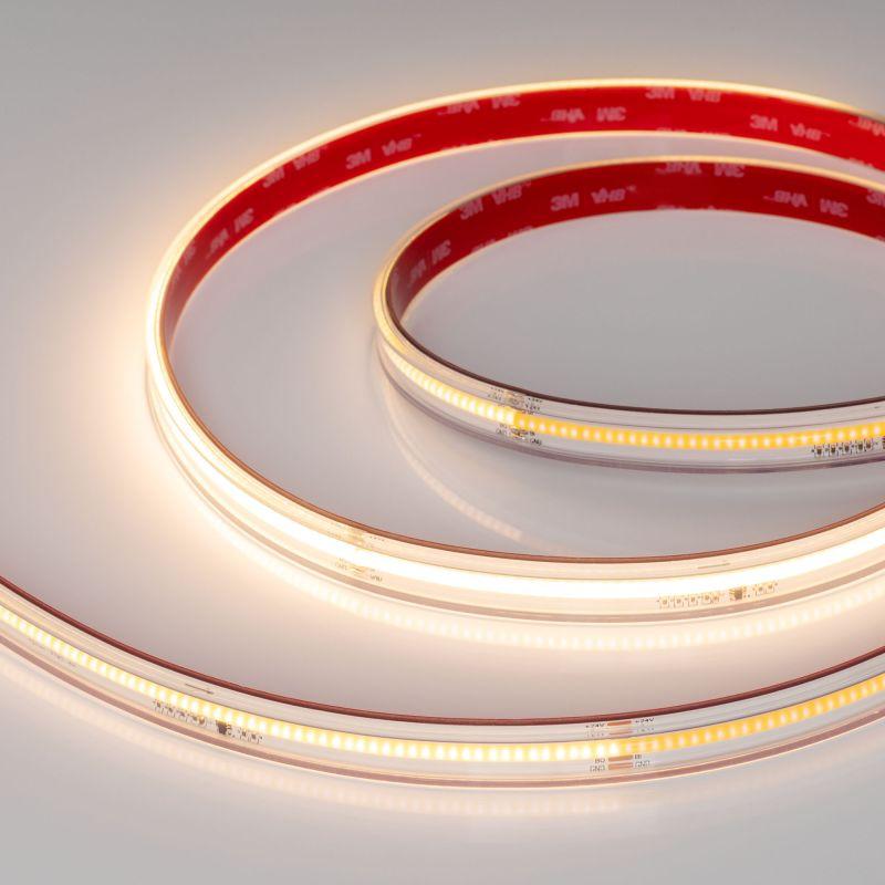 Лента светодиодная SPI-COB-PS-X378-14mm 24V Warm 2700К-PX63-BPT 7Вт/м IP67 герметичная бегущий огонь (уп.5м) Arlight 041743