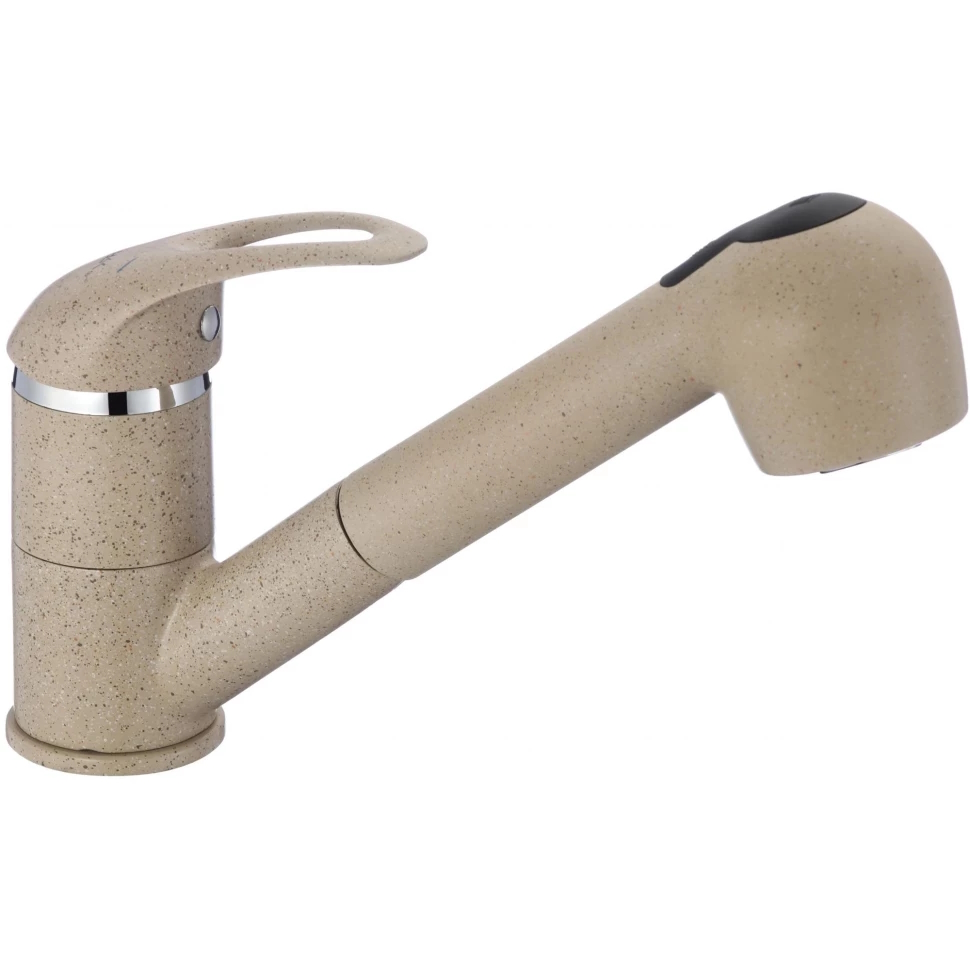 Смеситель для кухни с выдвижной лейкой Fmark FM6003S, песочный