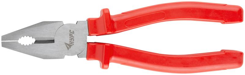 Плоскогубцы комбинированные "Лайт" 200мм пластик. ручки полированная сталь КУРС 47545