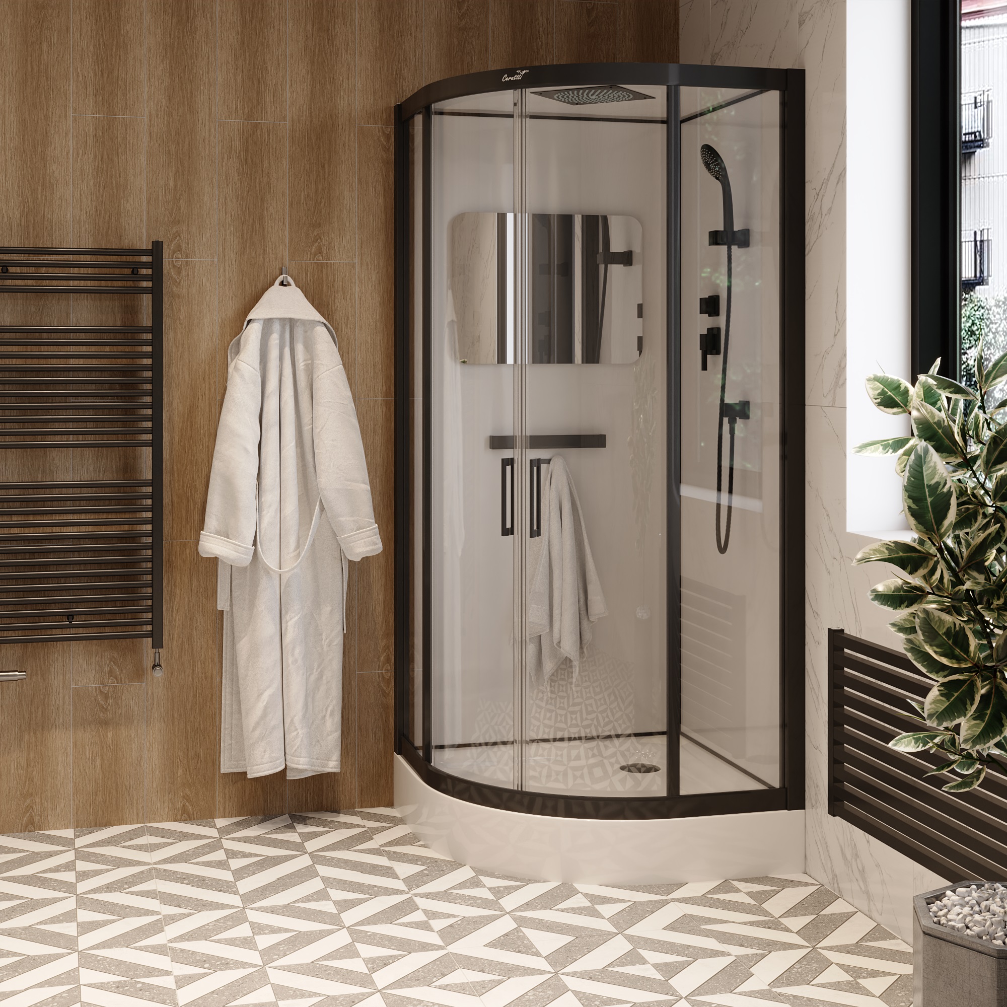 Кабина VIVA101B душевая Ceruttispa (100x100x215)