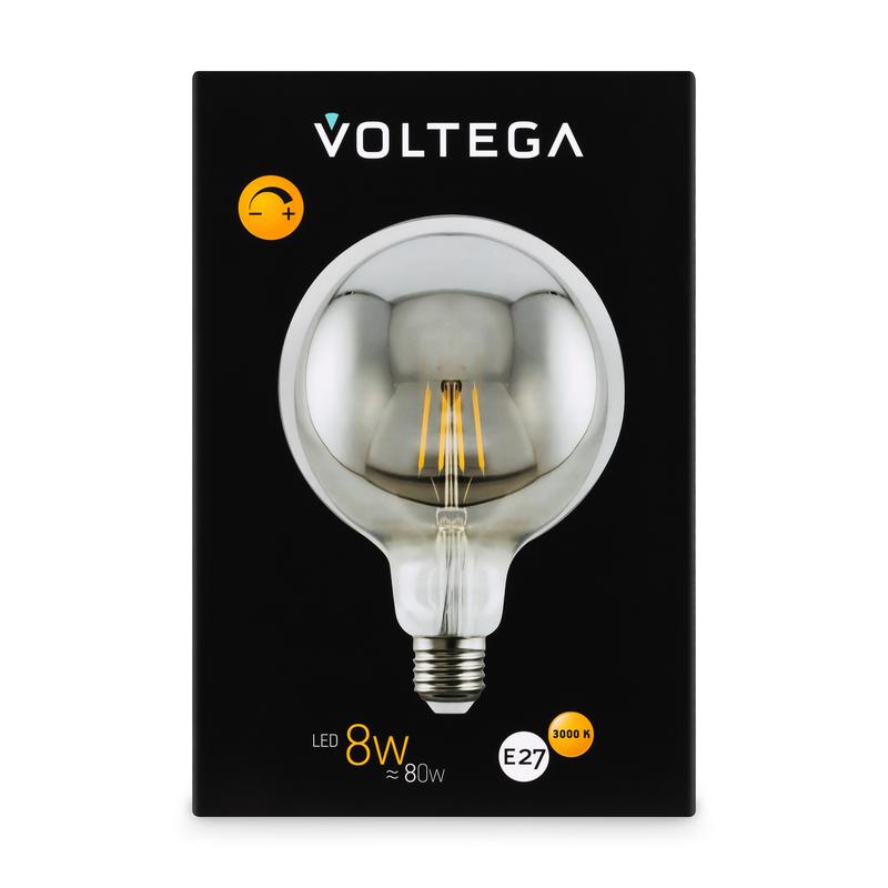 Лампа светодиодная Loft Led G125 8Вт 3000К E27 DIM Voltega 8510