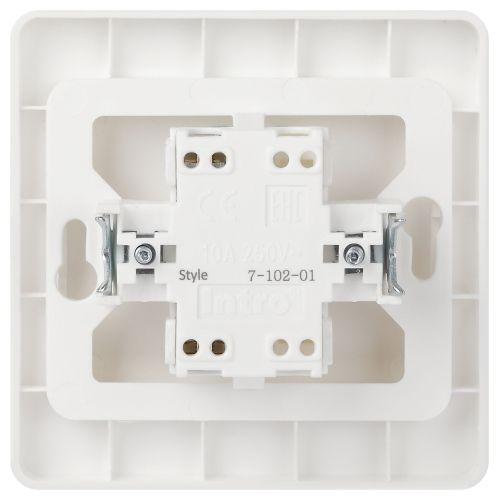 Выключатель 1-кл. СП Style 7-102-01 10А IP20 250В с подсветкой бел. Intro Б0060627