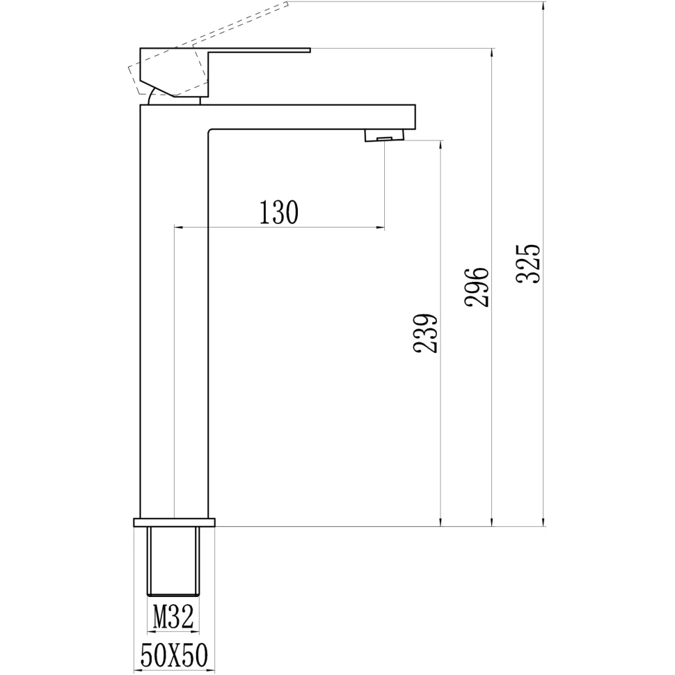 Смеситель для раковины Savol S-SUS2003H, черный