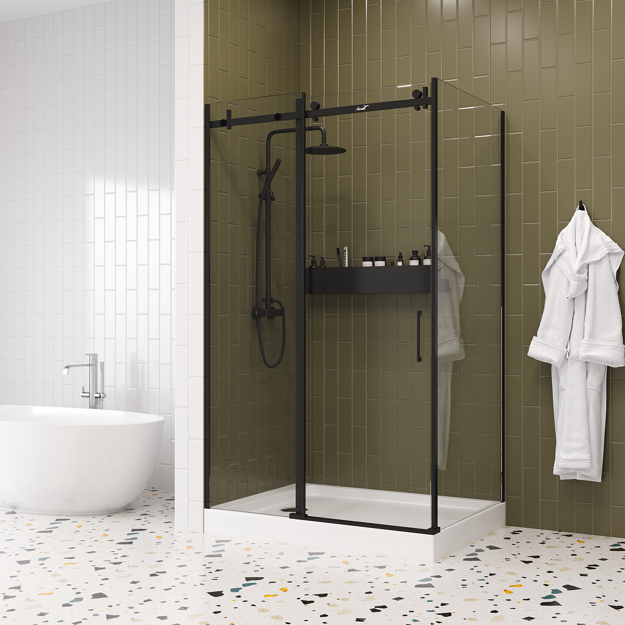 Ограждение CEZA'S120B душевое Ceruttispa без поддона (90x120x195)