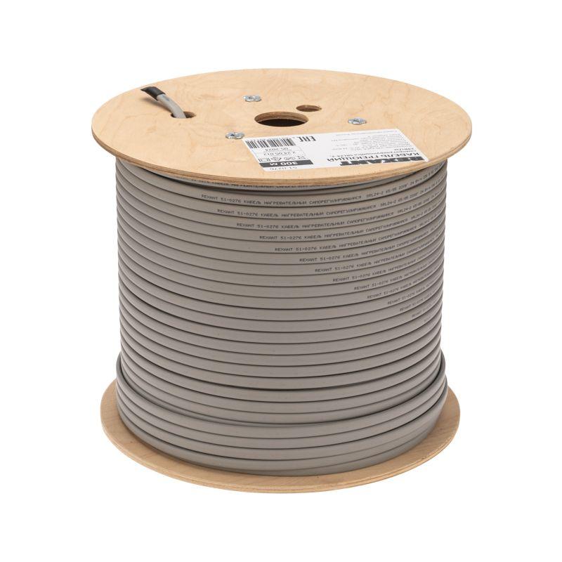 Кабель греющий (нагрев.) саморег. SRL24-2 неэкранированный 24Вт/м 0.9кв.мм/70м 300м Rexant 51-0276