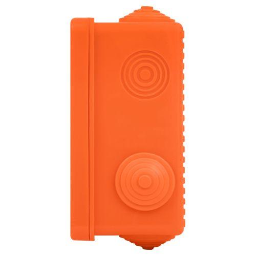 Коробка распаячная огнестойкая 100х100х50 с гермовводами 8 входов IP54 оранж. KOR-100-100-50-8g-OR-FR Эра Б0068901