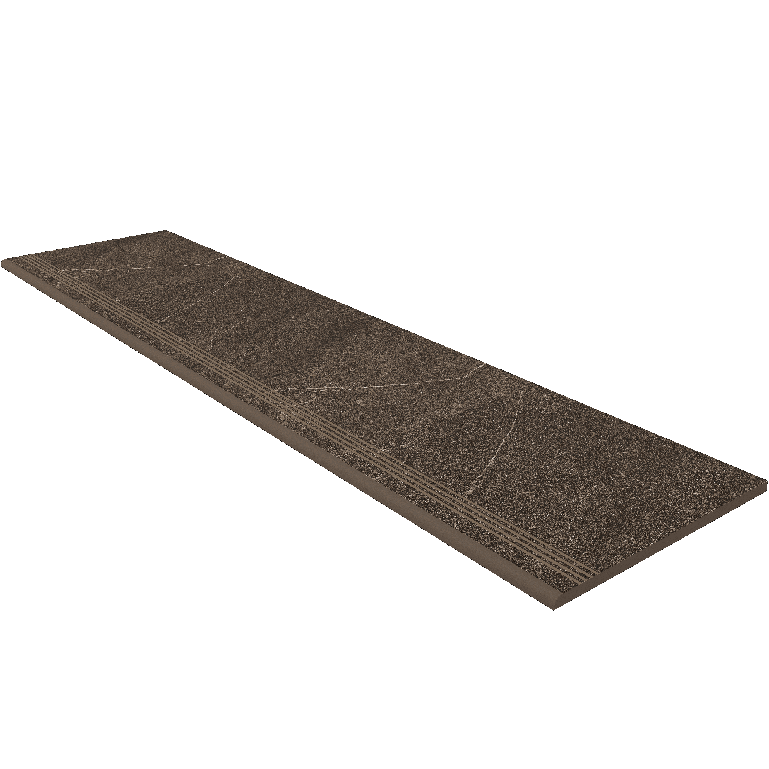 Плитка из керамогранита матовая Estima Gabbro коричневый (Steptrade/GB04_NS/30x120x10)