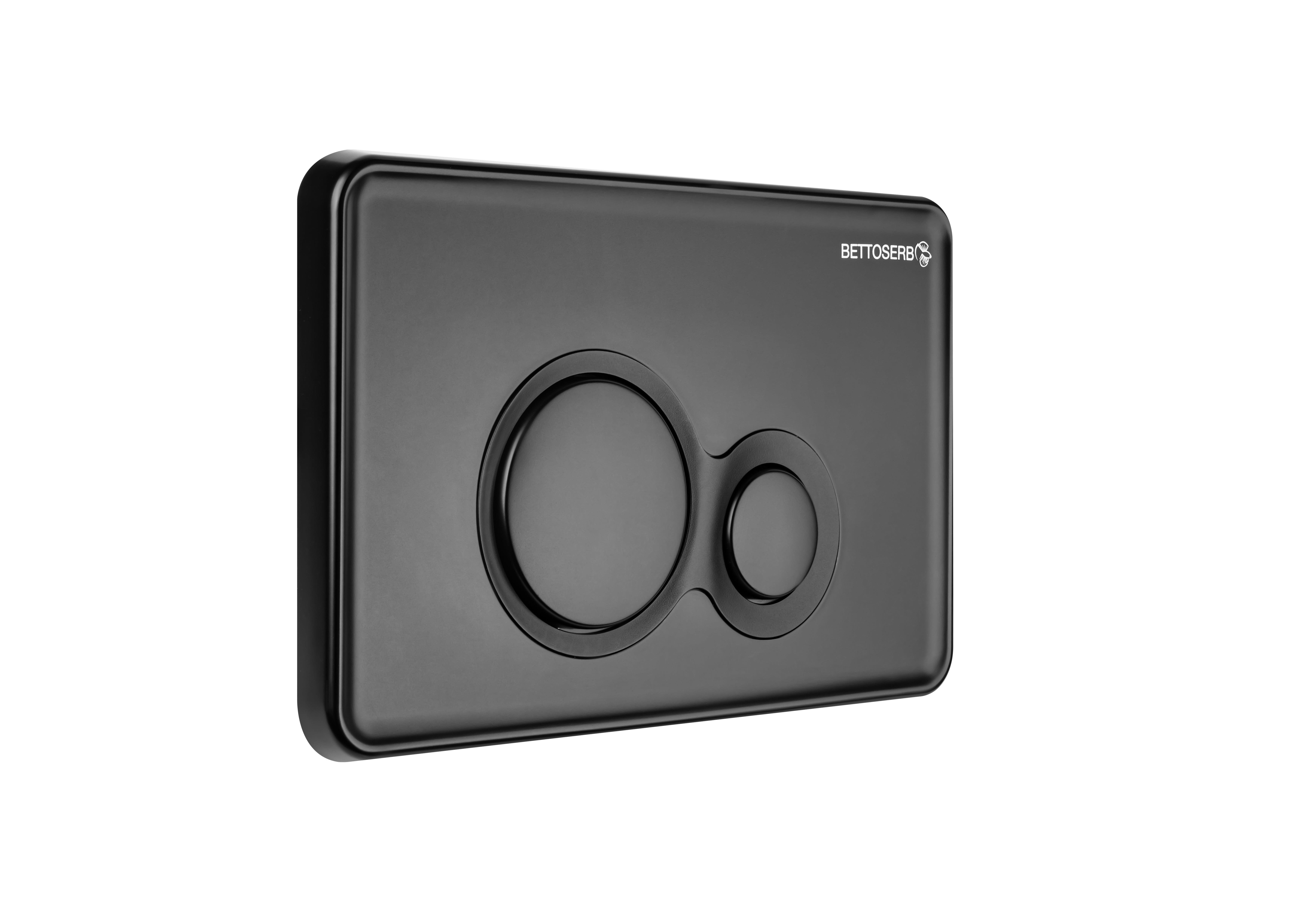 Клавиша смыва BETTOSERB черный матовый TWIN