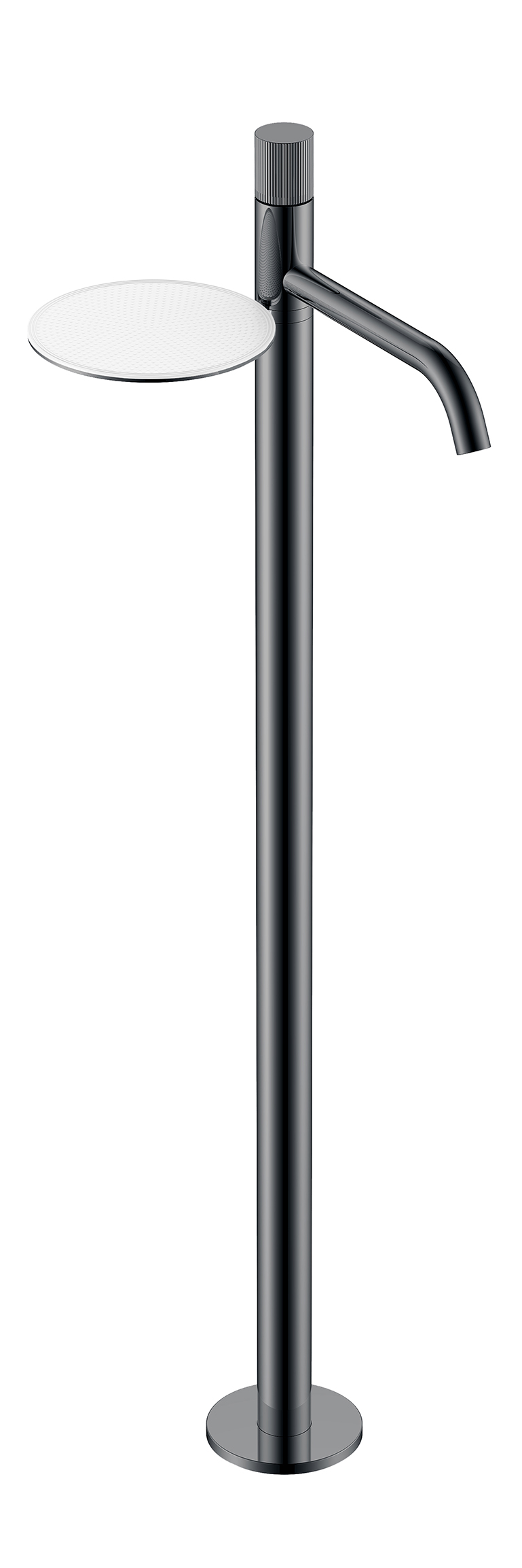 Смеситель STICK напольный для умыв. SHINE GUN METAL LINEA