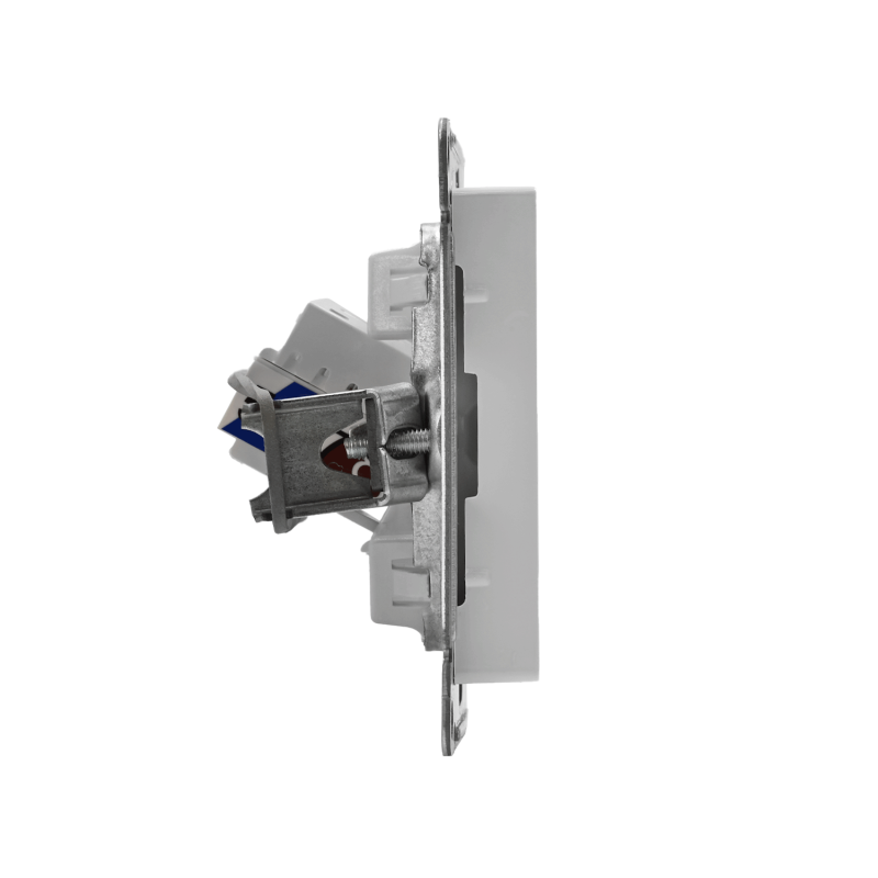 Розетка компьютерная 1-м AtlasDesign RJ45 кат.5E механизм бел. SE ATN000183