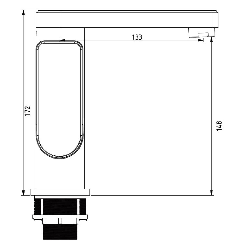 Смеситель для раковины Savol S-600716, хром