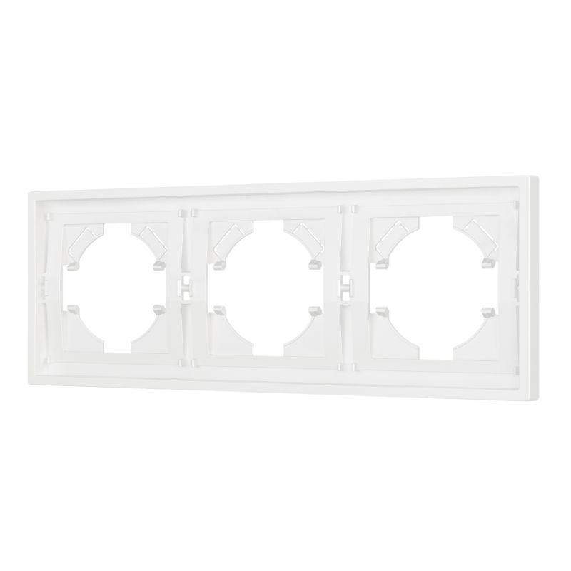 Рамка пластиковая FRM-TENDO-SFPL-3-WH Arlight 054653