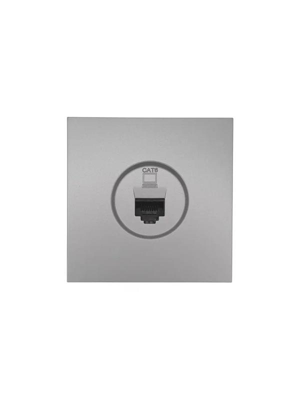 Розетка компьютерная 1-мест. СП ZIMA IP20 сер. матов. LEZARD 704-7488-140