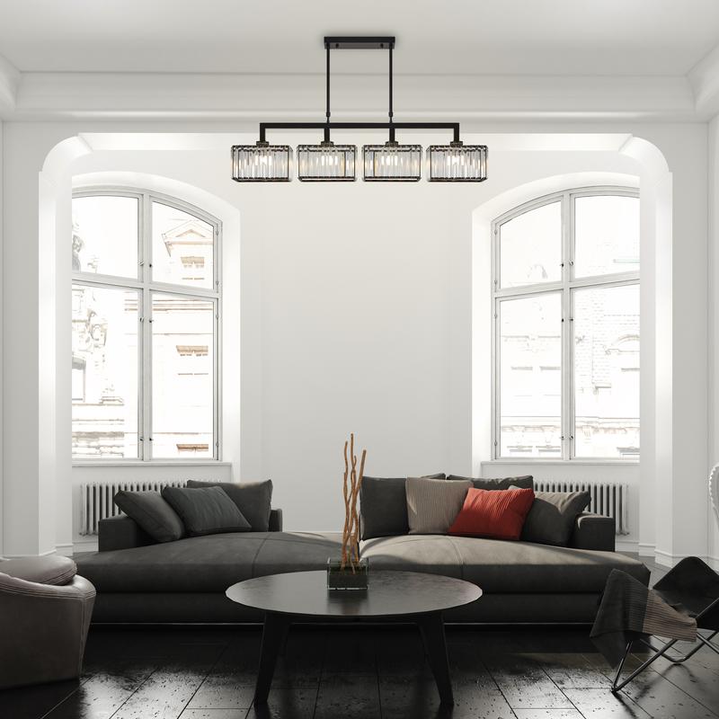 Светильник Moed 160Вт E27х4 IP20 подвесной Freya FR5473PL-04B