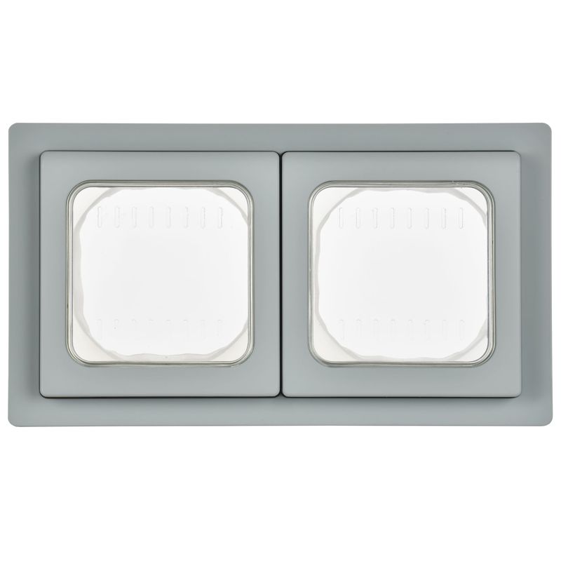 Рамка 2-м СП FLITE Рпро-2-55-ФлС IP55 сер. IEK FI-M20-32-55-K03