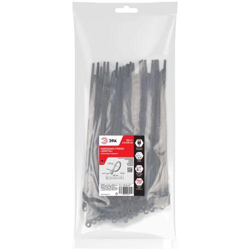 Хомут кабельный 4.8х200 под винт черн. NO-224-591 (уп.100шт) Эра Б0066051