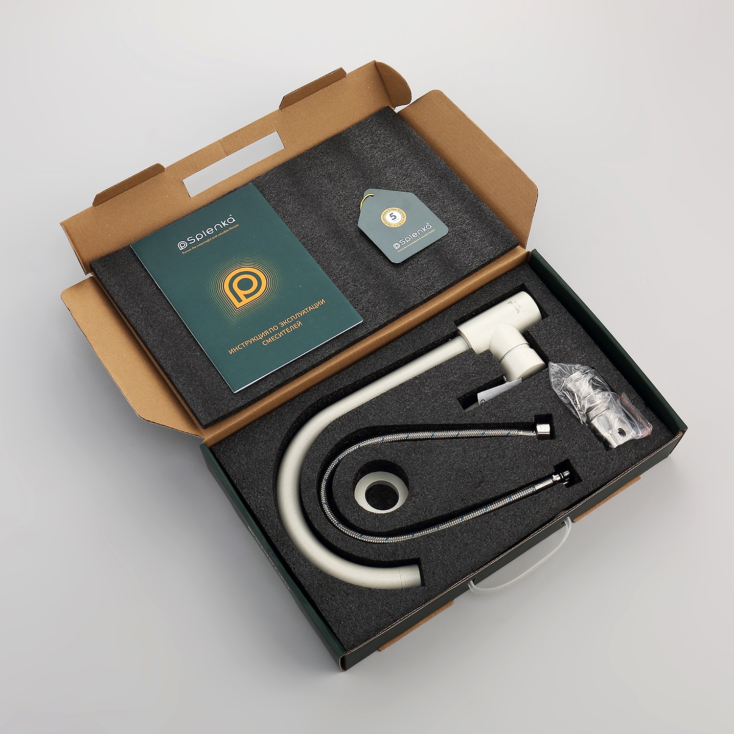 Смеситель для кухни Splenka S201.40.08, белый