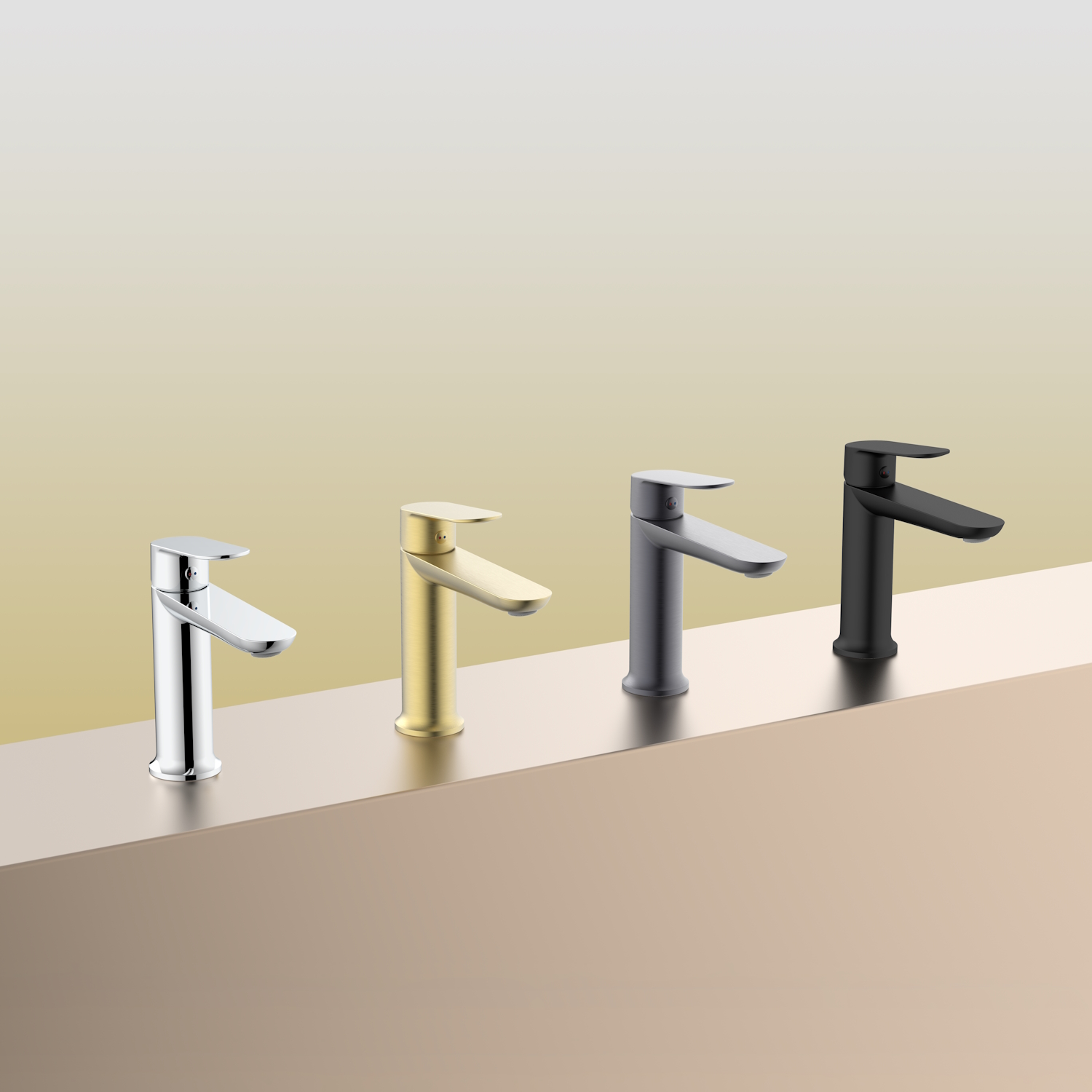 Смеситель для раковины Splenka S41.10.03, золотой сатин