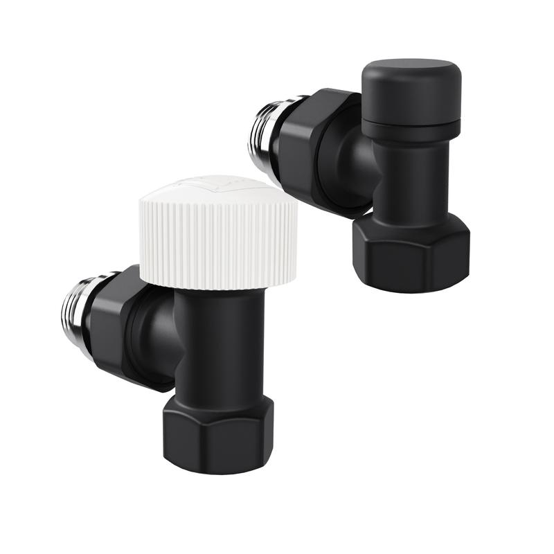 Набор термостатический угловой Design 1/2дюйм М30х1.5 черн. Royal Thermo НС-1640381