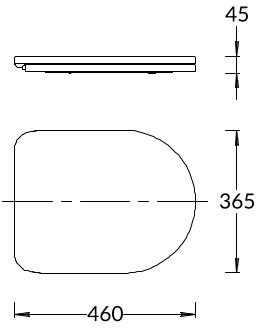 Сиденье POMPEI для напольного унитаза, камео бежевый глянцевое