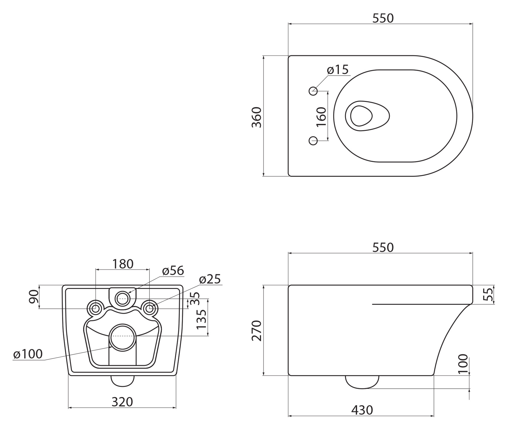 Комплект 4 в 1 Унитаз подвесной Cezares DUET CZR-2462-TH-TOR с сиденьем CZR-870-SC + Система инсталляции для унитазов BelBagno BB026 с кнопкой смыва BB051CR