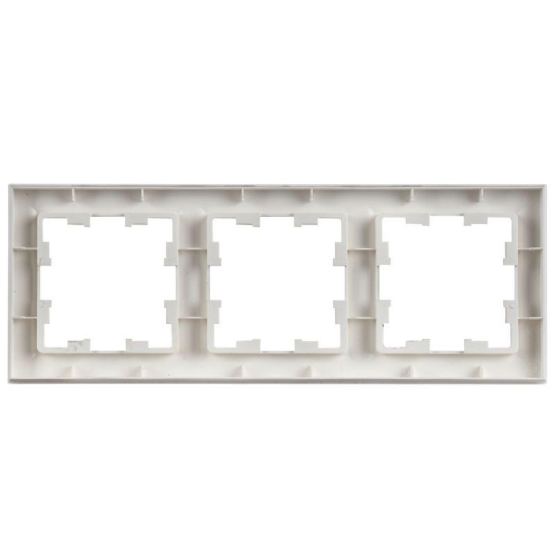 Рамка 3-м BRITE РУ-3-БрАБ арктич. бел. IEK BR-M32-K91