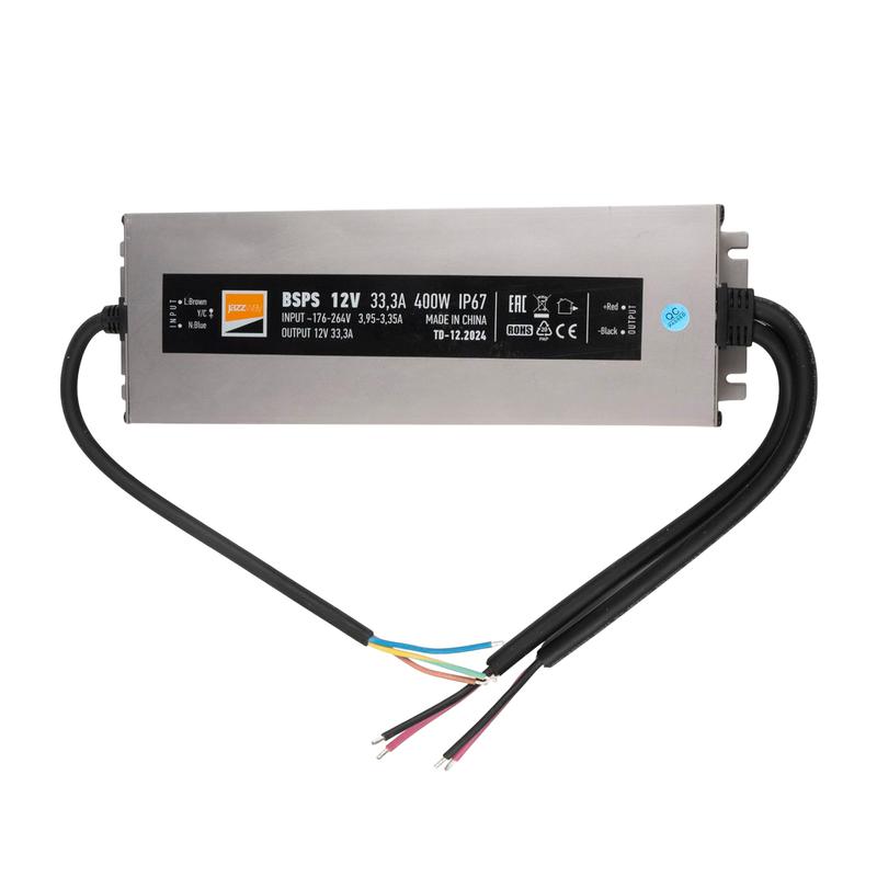 Блок питания для светодиод. ленты BSPS 12В 33.30А=400Вт IP67 JazzWay 5062108