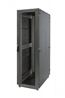 Шкаф Racknet S3000 22U 600х600 передн. дверь перфорир. одностворчат.; задн. дверь перфорир. одностворчат. черн. Eurolan 60F-22-66-34BL