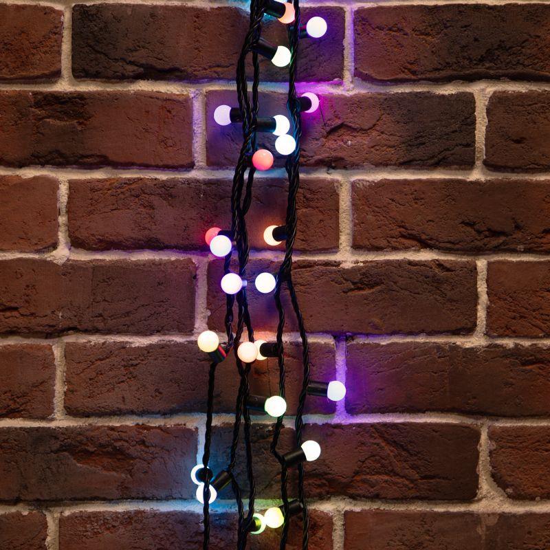 Гирлянда светодиодная "Мультишарики" 10м d17.5мм 100 LED RGB черн. ПВХ IP65 медленная смена 230В соединяется нужен шнур 303-500 Neon-Night 303-509-4