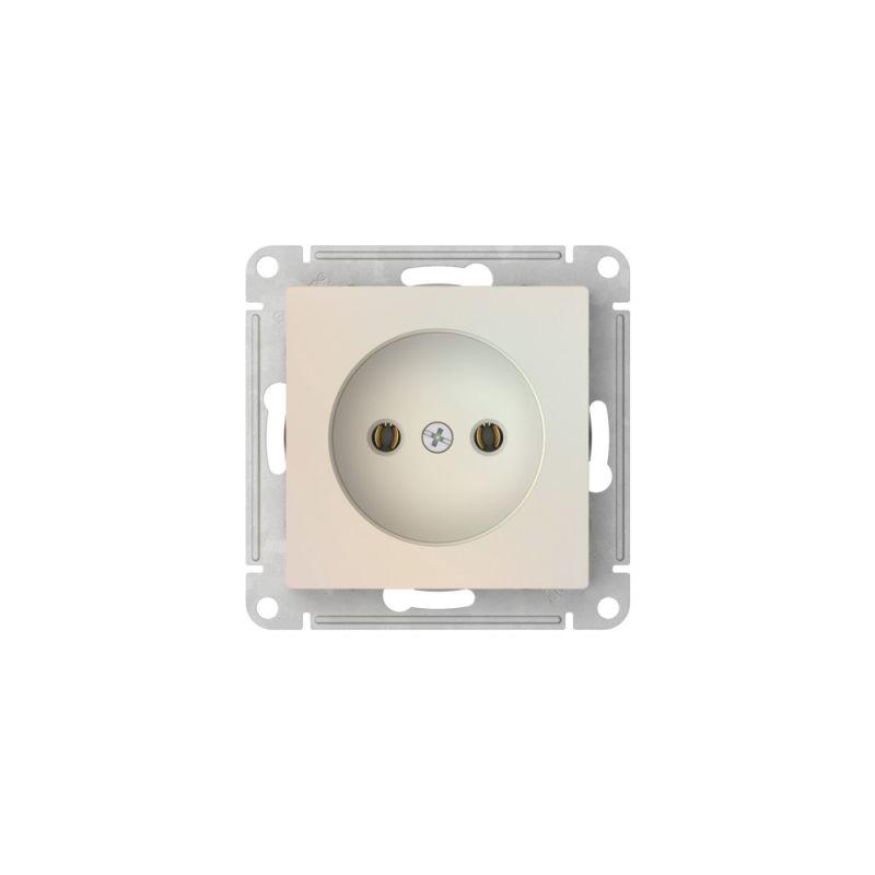 Розетка AtlasDesign 16А без заземл. без шторок быстрозажим. клем. механизм жемчуж. SE ATN000441S