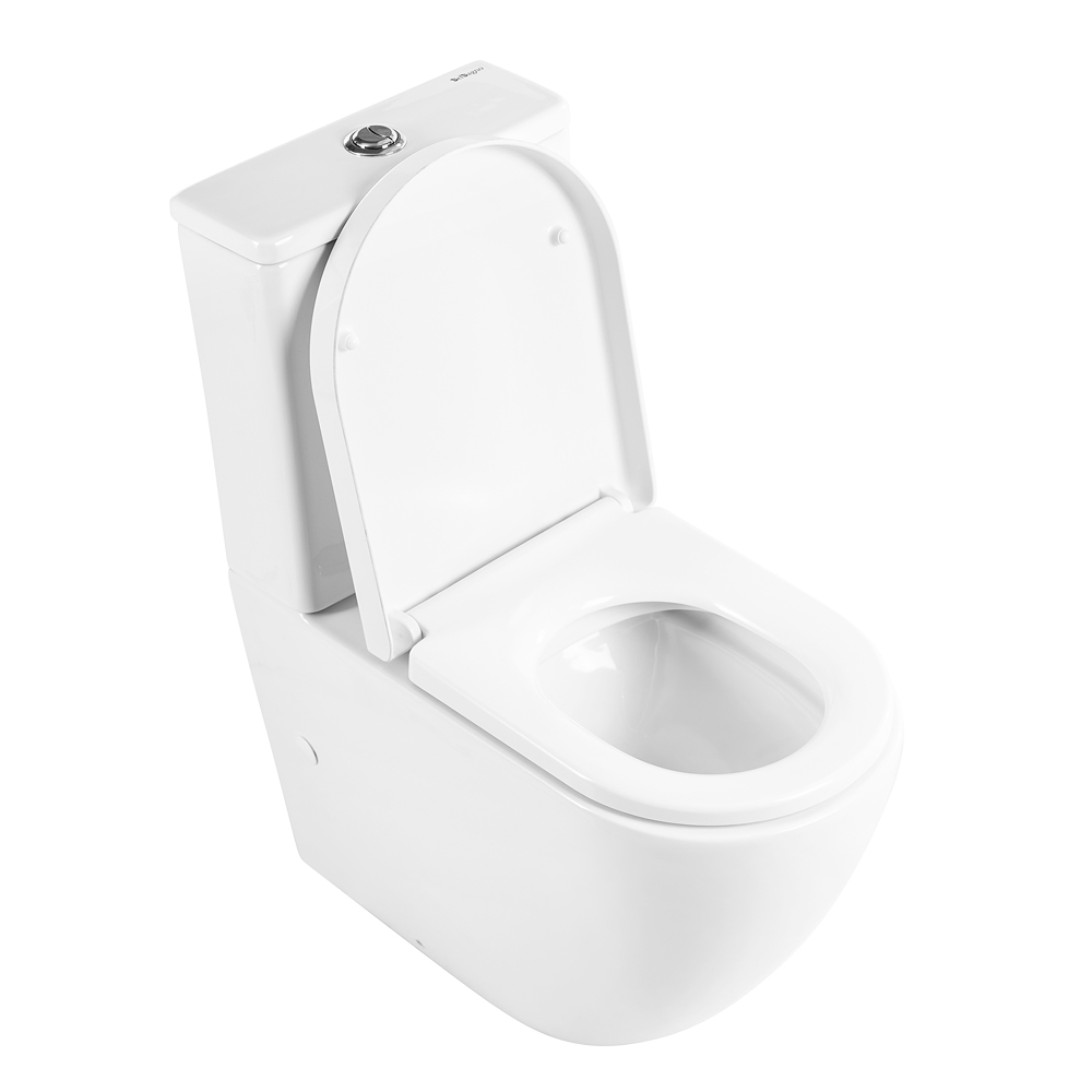 Унитаз-компакт безободковый BelBagno SFERA-R BB2141CPR/BB865SC