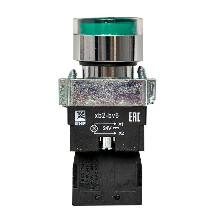 Кнопка BA31 с подсветкой 24В зел. NO PROxima EKF xb2-bw31-24