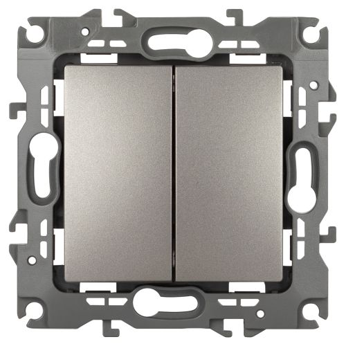 Переключатель перекрестный 2-кл. Эра12 12-1112-16 250В 10АХ титан Эра Б0065693