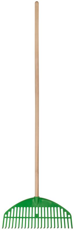 Грабли веерные "Оазис" 22 зуба 440мм с деревянным черенком пластик. 76947