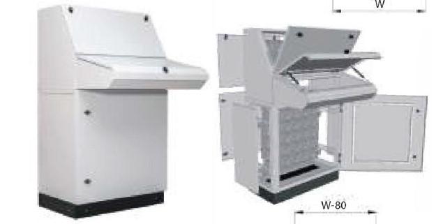 Корпус пульта управления системы для ПК 600х1075х400мм IP40 напольн. метал. сер. Cetinkaya Pano KMMD0604