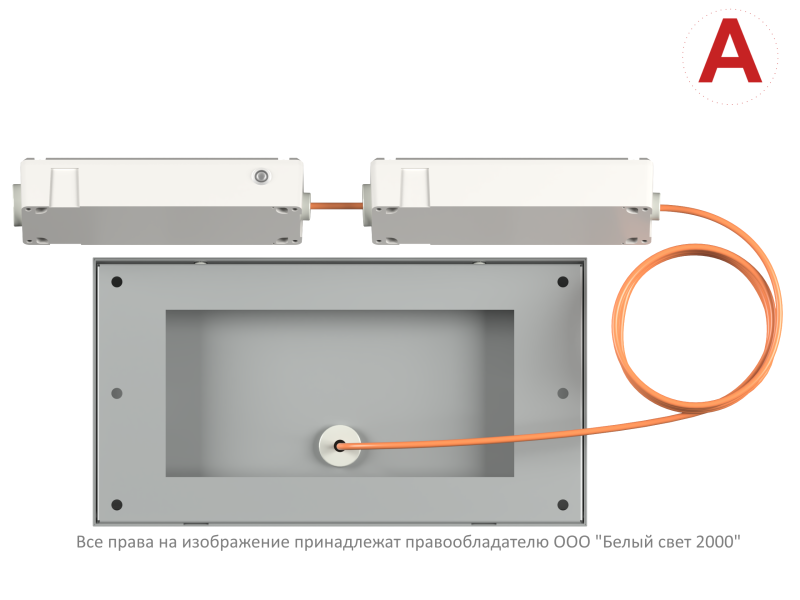 Светильник аварийный BS-CUSTOS-51-L1-INEXI 4000К Gray (-60) Белый свет a32339