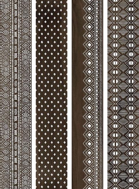 Керамогранит Про Вуд коричневый декорированный 20х119,5, DL510400R