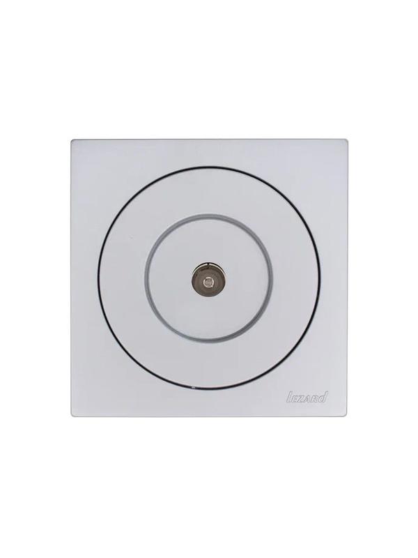 Розетка телевизионная проходная СП OSEN механизм сер. матов. LEZARD 743-7488-129