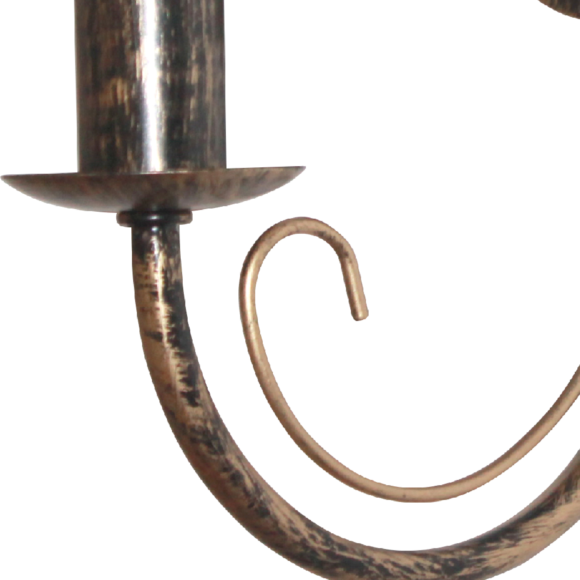 Светильник Рустика 512 черн. мат. зол. НББ 01-60-141 Е14 ИУ