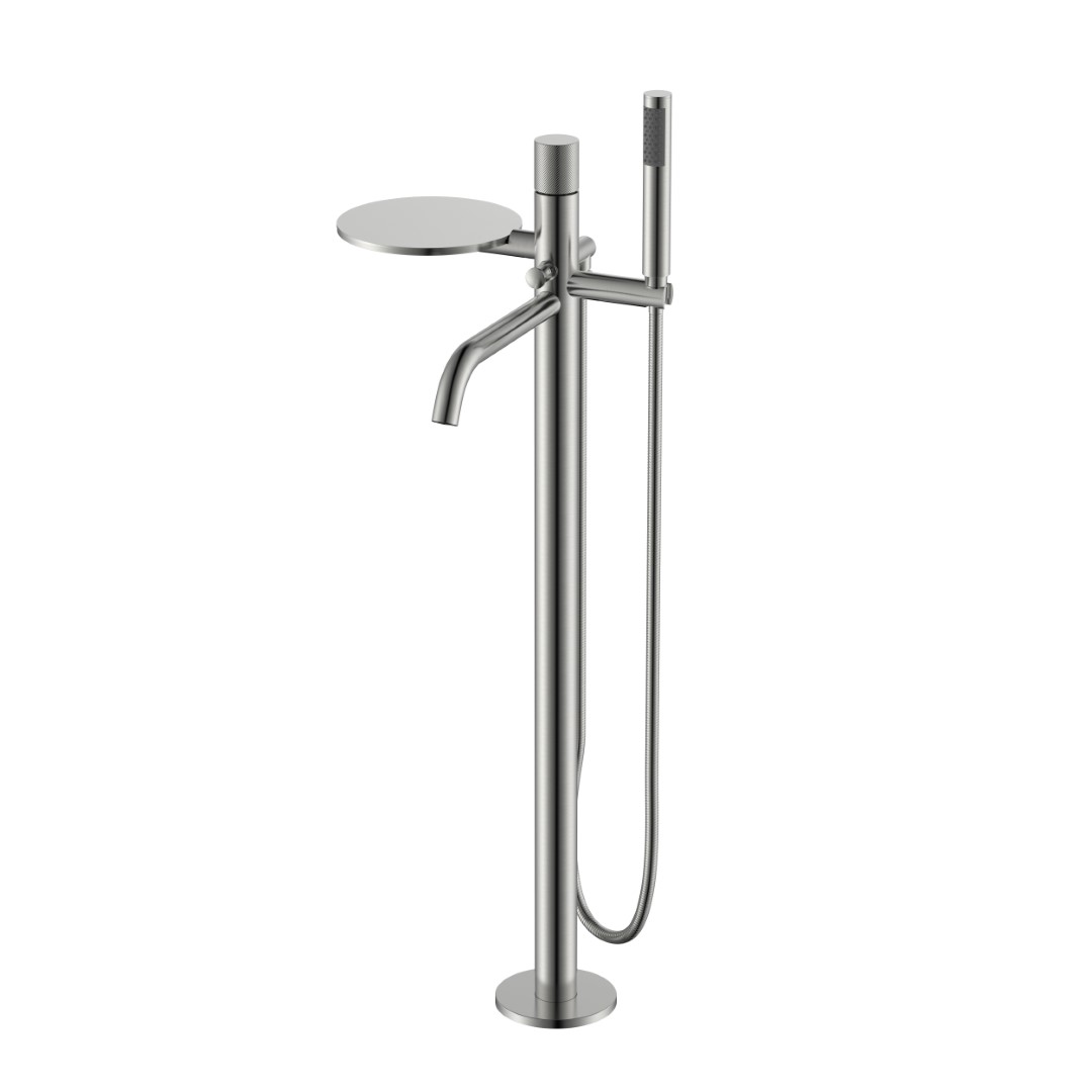 Смеситель STICK напольный NIKEL BRUSH SPIRALE