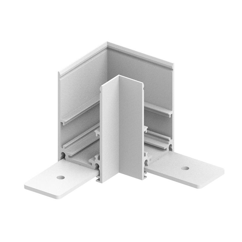 Соединитель угловой для низковольтного накладного шинопровода бел. LD2001 FERON 41978