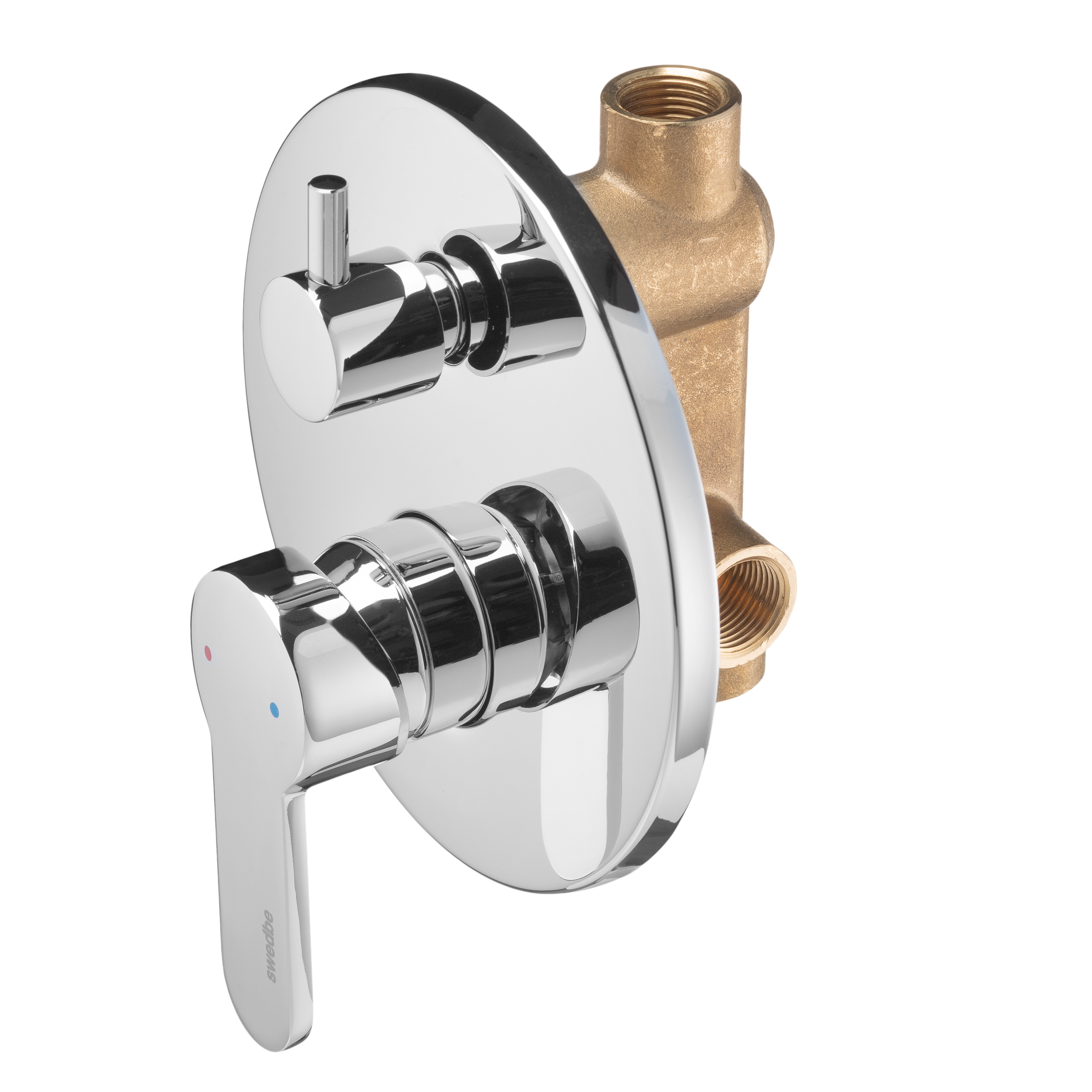 Смеситель встраиваемый подключение на 2 выхода Swedbe Platta 5514