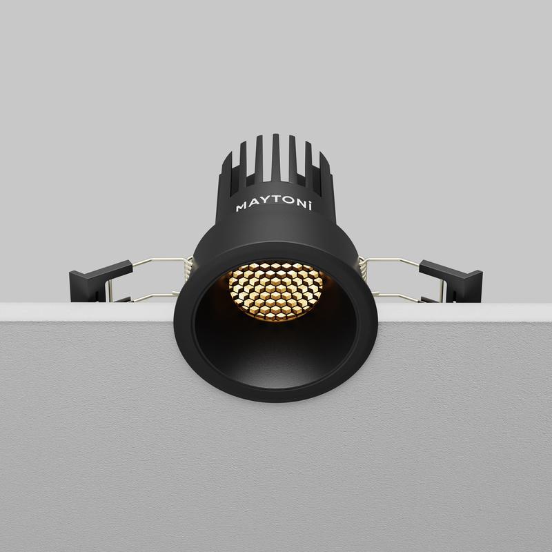 Светильник Dip 2700К 10Вт 50град. встраив. Maytoni DL115-10W-2.7K-B