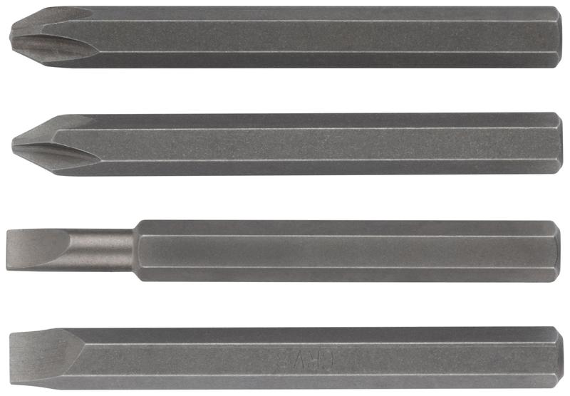 Набор бит для ударной отвертки CrV набор 4шт 80мм FIT 56270