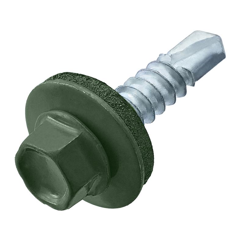 Саморез кровельный 4.8х51 RAL 6020 хром. зел. (европодвес) (уп.10шт) СТРОЙМЕТИЗ 2090051