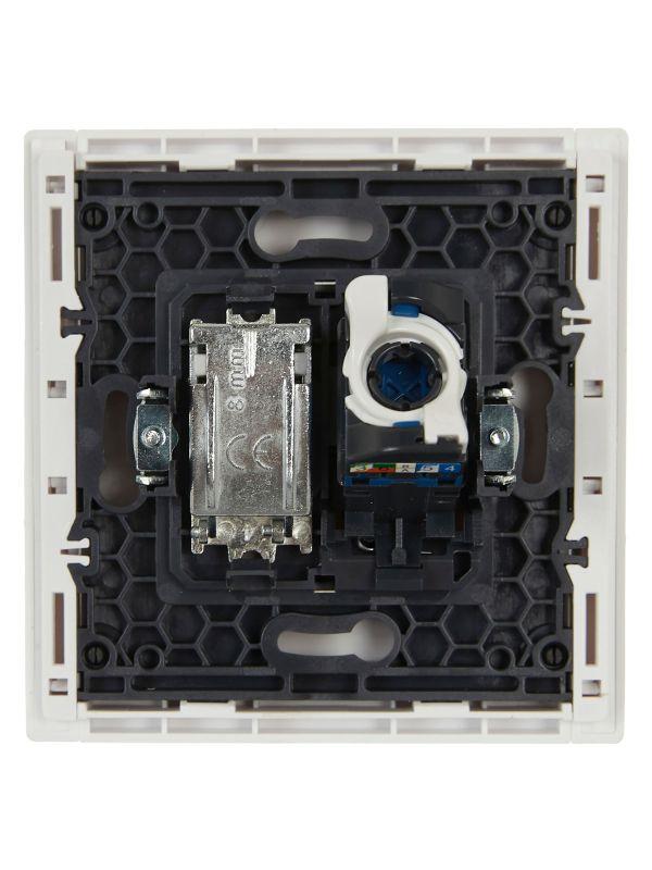 Розетка 2-м TV+RJ45 кат.6 FORTE&PIANO FP237 бел. IEK FP-AK20-2-K01