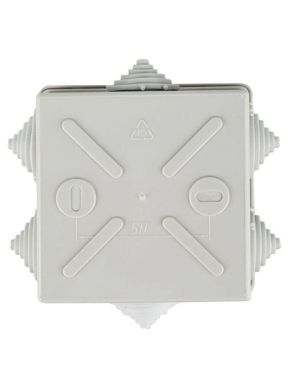 Коробка распаячная ОП 85х85х40 IP44 KM41235 (6 каб.ввод.) IEK UKO11-085-085-040-K41-44