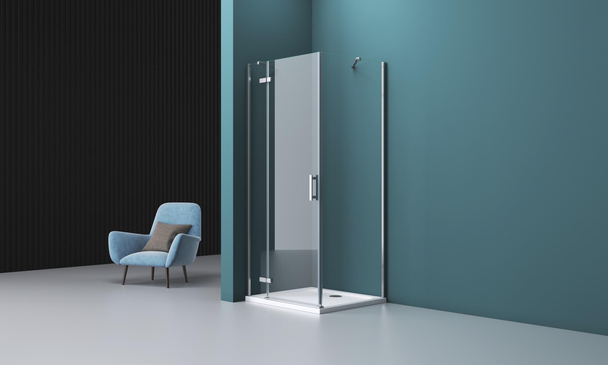 Душевой уголок BelBagno KRAFT-A-12-100-C-Cr-L