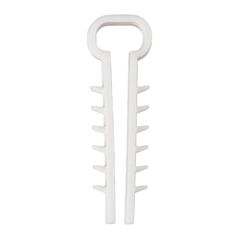 Дюбель-хомут 5-10 для плоского кабеля бел. (уп.100шт) Rexant 07-4610