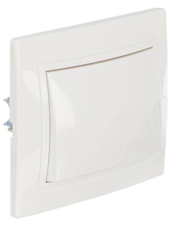 Выключатель 1-кл. СП Кварта 10А IP20 ВС10-1-0-КБ бел. GENERICA EVK10-K01-10-DM